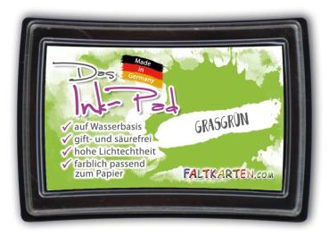 Das Ink-Pad - Stempelkissen 6 x 3,5cm grasgrün