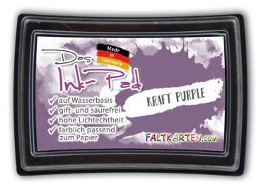 Das Ink-Pad - Stempelkissen 6 x 3,5cm kraft purple