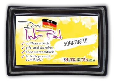 Das Ink-Pad - Stempelkissen 6 x 3,5cm sonnengelb