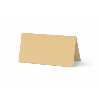 Tischkarte - Platzkarte 9 x 5 cm 240g/m² in cappuccino