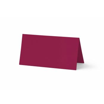 Tischkarte - Platzkarte 9 x 5 cm 200g/m² in struktur brombeere