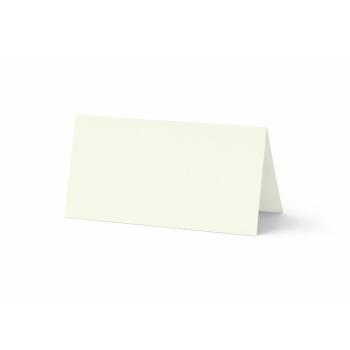 Tischkarte - Platzkarte 9 x 5 cm 240g/m² in elfenbein