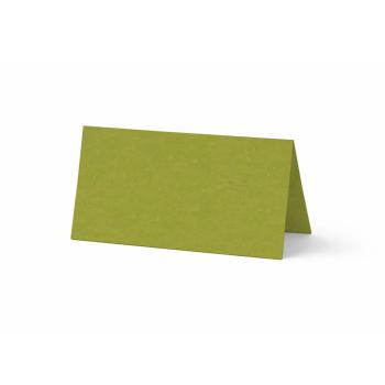 Tischkarte - Platzkarte 9 x 5 cm 220g/m² in kraft grün