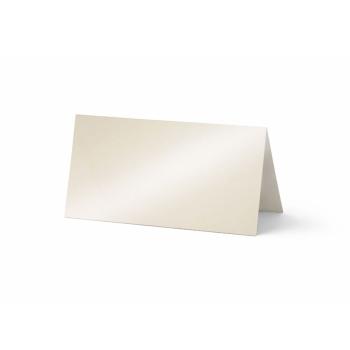 Tischkarte - Platzkarte 9 x 5 cm 300g/m² in metallic-champagner