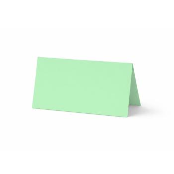 Tischkarte - Platzkarte 9 x 5 cm 240g/m² in pastell grün