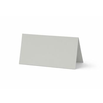 Tischkarte - Platzkarte 9 x 5 cm 220g/m² in seidengrau
