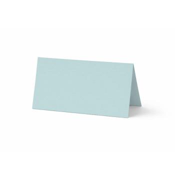 Tischkarte - Platzkarte 9 x 5 cm 210g/m² in struktur puderblau