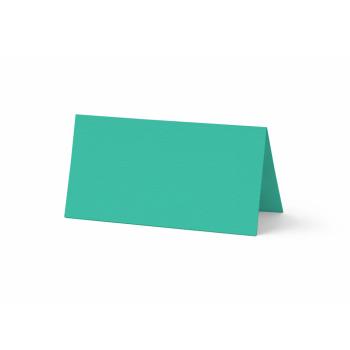 Tischkarte - Platzkarte 9 x 5 cm 210g/m² in struktur türkis