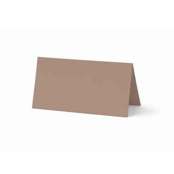 Tischkarte - Platzkarte 9 x 5 cm 220g/m² in taupe