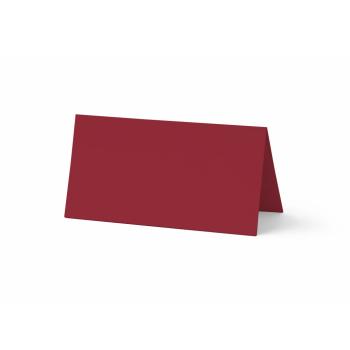 Tischkarte - Platzkarte 9 x 5 cm 220g/m² in weinrot