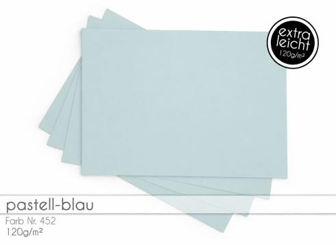 Tonkarton - Tonpapier DIN A4 120g/m² - 25 Bogen in pastell-blau