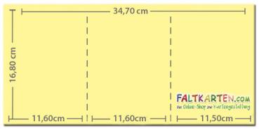 Trippelkarte - Leporello 220g/m² DIN B6 3-Fach in struktur naturell