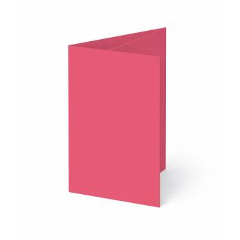 Trippelkarte - Leporello 240g/m² DIN B6 3-Fach in fuchsia