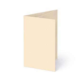 Trippelkarte - Leporello 240g/m² DIN B6 3-Fach in creme