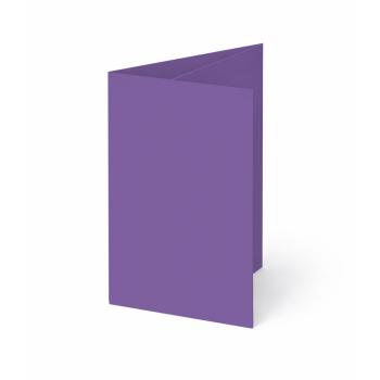 Trippelkarte - Leporello 220g/m² DIN B6 3-Fach in violett