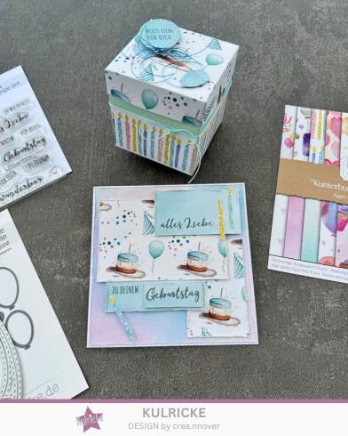 LaCreativ - Designpapier "Kunterbunter Kindergeburtstag" Paper Pack 6x6" - 24 Bogen