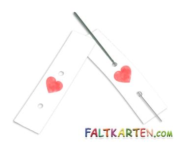 Wunderkerzenhalter "Rotes Herz" - 25 Stk. Wunderkerzenhalter "Rotes Herz" - 25 Stk.