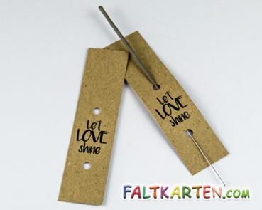 Wunderkerzenhalter "Let Love Shine" - 25 Stk. Wunderkerzenhalter "Let Love Shine" - 25 Stk.