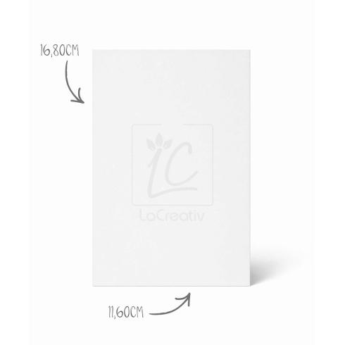 Preview: Karte - Einlegekarte DIN B6 220g/m² in kraft moosgrau