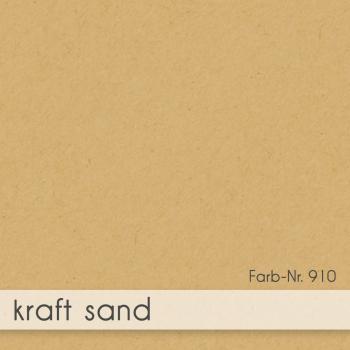 Passepartoutkarte rechteck 3-Fach DIN B6 in kraft sand