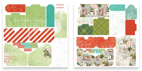 Preview: Arden Creative Studio - Stanzteile "Christmas Cheer" Ephemera Journalmakers by Katie Pertiet