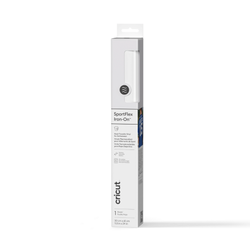 Preview: Cricut - SportFlex Iron-On "White" Transferfolie 11.8x24 (2011322)