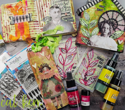 Preview: Lindys Stamp Gang - Flat Fabio Spray "Everlasting Brights" 5x59ml - by Cat Kerr