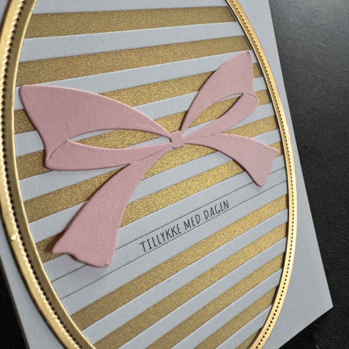 Preview: Simple and Basic - Stanzschablone A6 "Oval Horizontal Striped Panel" Dies