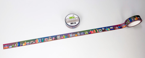 Preview: Lawn Fawn - Washi Tape "Hocus Pocus" 15 mm breit × 10 m lang