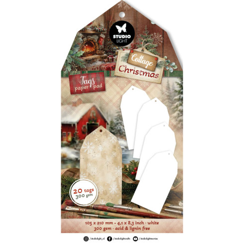 Studio Light - Tag Paper Pad "White" - 20 Tags