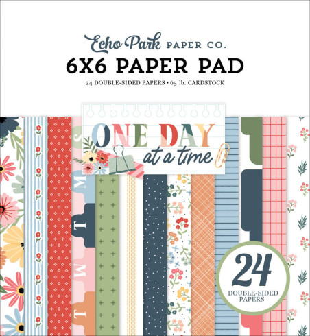 Preview: Echo Park - Designpapier "One Day At A Time" Paper Pack 6x6 Inch - 24 Bogen