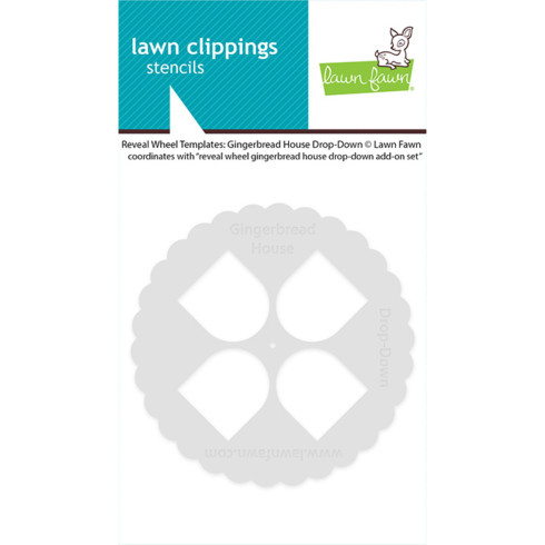 Lawn Fawn - Schablone "Gingerbread House Drop-Down" Stencil
