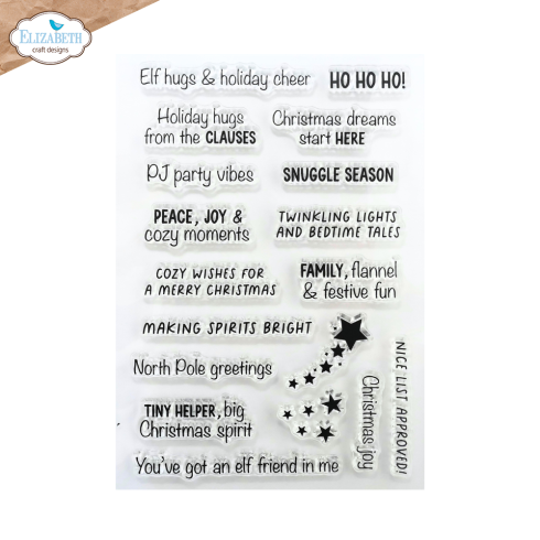 Preview: Elizabeth Craft Designs - Stempelset "Snuggle Season Sentiments" Clear Stamps