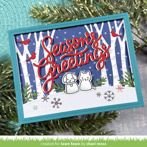 Lawn Fawn - Stanzschablone "Giant Season's Greetings" Lawn Cuts Dies