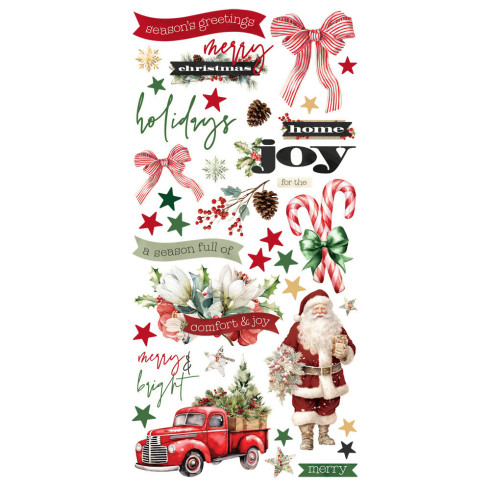 Simple Stories - Simple Vintage Old-Fashioned Christmas - Simple Cards Kit 12x12 Inch
