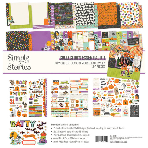 Preview: Simple Stories - Collectors Essential Kit "Say Cheese Classic Mouse Halloween" 12 Bogen Designpapier