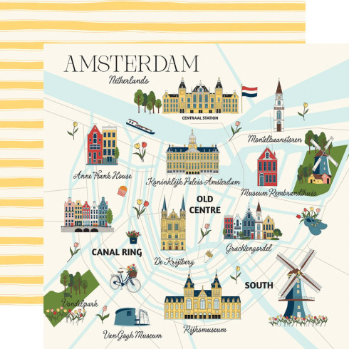 Preview: Carta Bella - Designpapier "Amsterdam" Collection Kit 12x12 Inch - 12 Bogen