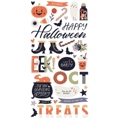 Simple Stories - Aufkleber "Frightful Fun" Foam Sticker