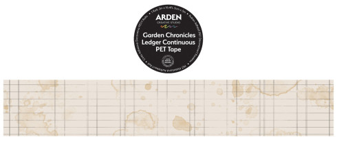 Preview: Arden Creative Studio - Decorative Tape "Ledger Continuous" PET Tape by Katie Pertiet