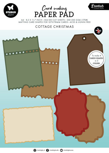 Preview: Studio Light - Card Shapes "Cottage Christmas" für Karten 127x178mm
