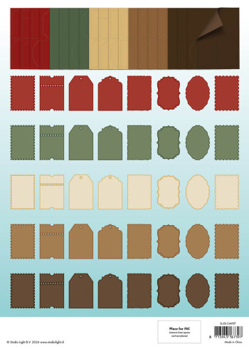 Preview: Studio Light - Card Shapes "Cottage Christmas" für Karten 105x148mm
