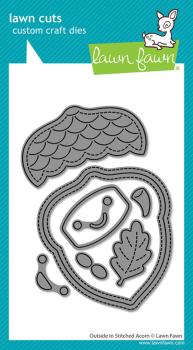 Preview: Lawn Fawn - Stanzschablone "Outside In Stitched Acorn" Lawn Cuts Dies