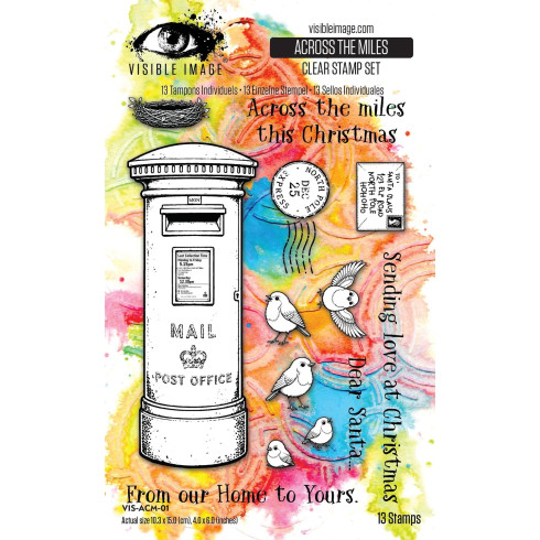Visible Image - Stempelset 4x6 Inch "Across The Miles" Clear Stamps by Mark Alexander