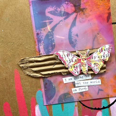 Ranger - Dina Wakley Media Rub-Ons "Flutters"