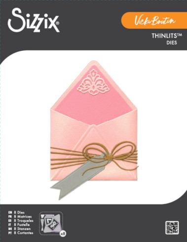 Preview: Sizzix - Stanzschablone "First Class Mail" Thinlits Craft Dies by Vicki Boutin