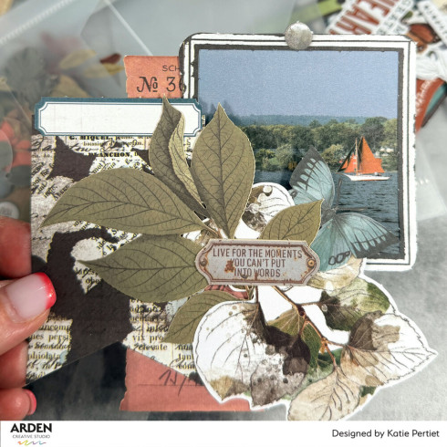Preview: Arden Creative Studio - Stanzteile "Amber Ledgers Foliage" by Katie Pertiet Laser Cuts