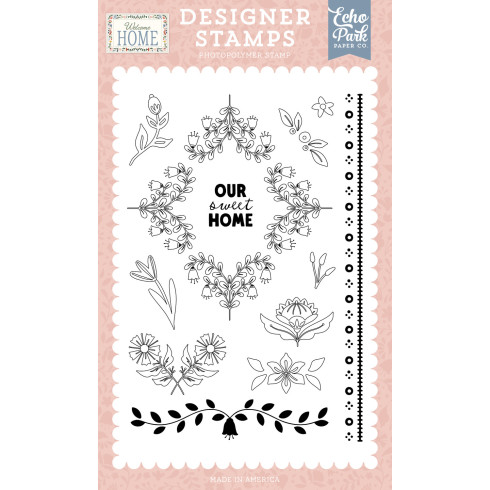 Echo Park - Stempelset "Our Sweet Home" Clear Stamps - Welcome Home