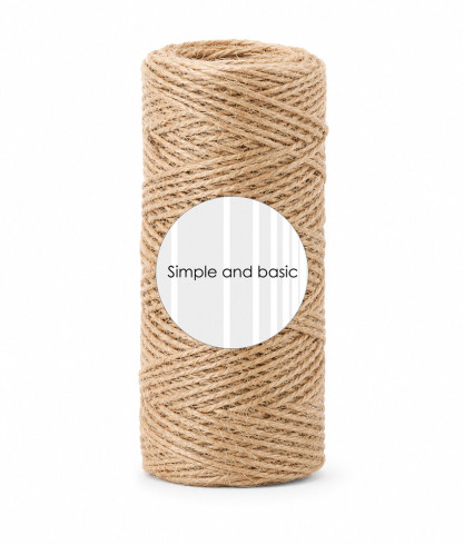 Preview: Simple and Basic - Hemp Cord 1 mm x 50 m