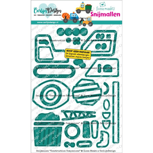 Carlijn Design - Stanzschablone "Construction Companions by Ilona Maakt" Dies