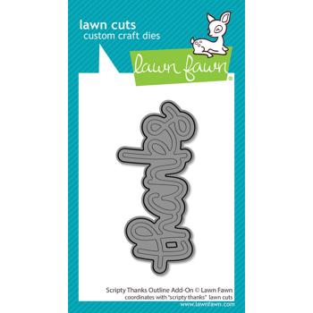 Lawn Fawn - Stanzschablone "Scripty Thanks Outline Add-On" Lawn Cuts Dies